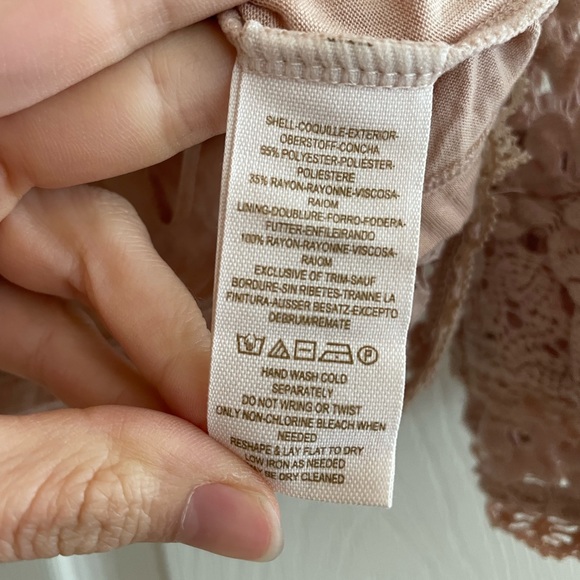 Free People Bell Sleeve Crochet Top - Picture 2 of 5